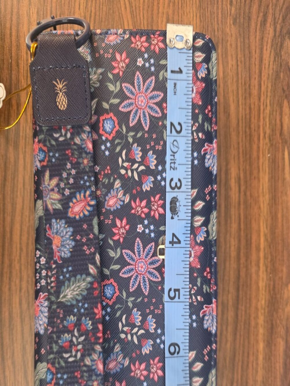 Simply Southern Blue Floral Wristlet - Picture 5 of 5